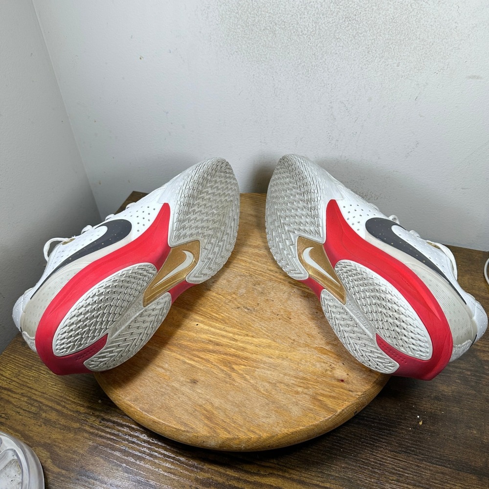 Nike Air Zoom GT Cut 3 White Black University Red DV2913-105 Mens Size 11.5 - Picture 8 of 8